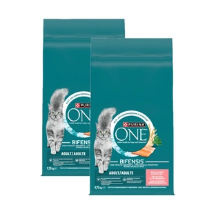 Purina One Adult lašišos ir kviečių ėdalas katėms 2x9,75 kg