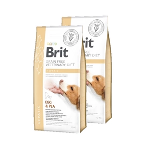 Brit gf veterinary diets dog Hepatic 2x12kg