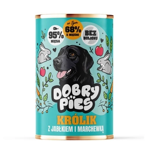 Good Dog Triušis su obuoliais ir morkomis 400g