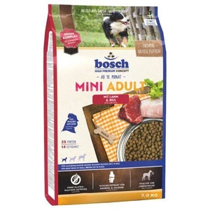 Bosch Adult Mini Lamb & Rice, ėriena ir ryžiai (nauja receptūra) 1kg