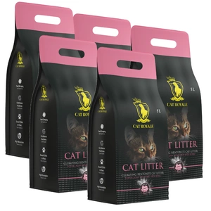 Cat Royale Baby Powder bentonito kraikas 25l (5x5l)