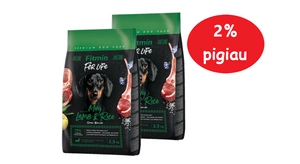 FITMIN For Life Lamb&Rice Mini 2x2,5kg 2% PIGIAU