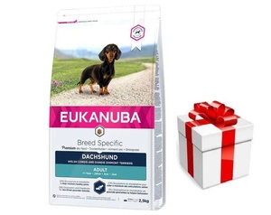Eukanuba Breed Specific Adult Dachshund 2,5kg  + STAIGMENA ŠUNUI