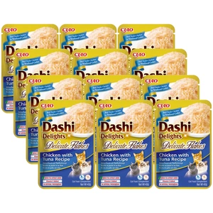INABA Dashi Delights Delikatesiniai dribsniai Vištienos su tunu receptas 12x40g
