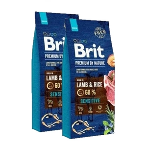 BRIT Premium By Nature Sensitive ėriena 2x8kg