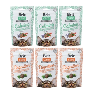 BRIT CARE Cat Snack Calming+Digestion 6x50g