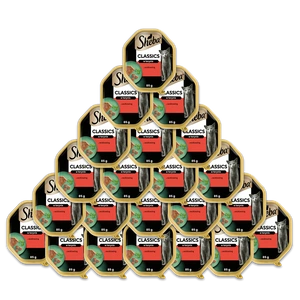 SHEBA® Classics 22x85g su jautiena - drėgnas paštetas katėms