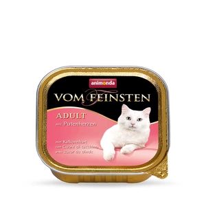 ANIMONDA Vom Feinsten Adult Cat skonis: su kalakuto širdelėmis 100g x32