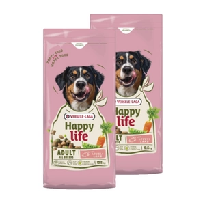 VERSELE-LAGA Happy Life Adult su ėriena 2x12,5 kg - suaugusių didelių veislių šunų ėdalas su ėriena