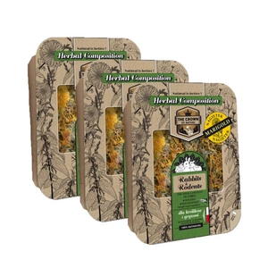 Korona Natury Pašaras triušiams ir graužikams Žolelių mišinys su medetkomis 3x70 g