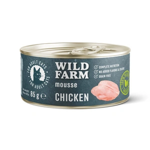 WILD FARM Mousse Chicken 85g - putėsiai be grūdų katėms