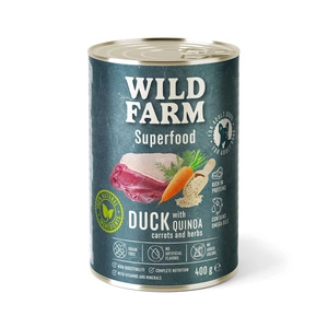 WILD FARM Superfood Duck 400g ėdalas šunims be grūdų