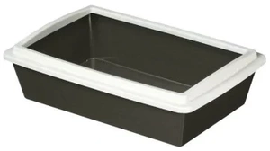 Kerbl, Šiukšlių dėklas su apvado juostele 50 x 35 x 12 cm, grafitas