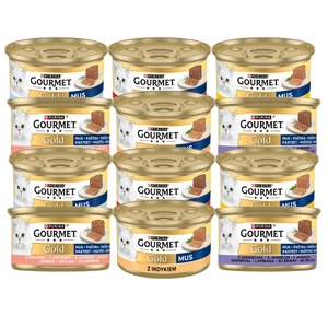 Purina Gourmet Gold putėsiai Mišrių skonių 72x85g