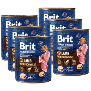 Brit Premium by Nature kons. Lamb with Buckwheat 6x800g