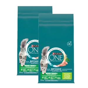 Purina One Indoor Formula Turkey & Wheat Adult Cat Food 2x9.75kg