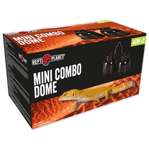 REPTI PLANET mini dvigubas max 2x40W E27 lempos gaubtas terariumui