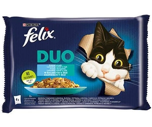 FELIX Duo Žuvų skoniai drebučiuose 4x85g