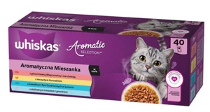 WHISKAS Adult Aromatic Mix 40 x 85 g - drėgnas kačių maistas