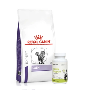 ROYAL CANIN Calm CC 36 4kg + LAB-V Calm Support - streso ir elgesio sutrikimų simptomų palaikymas 45 kapsulės