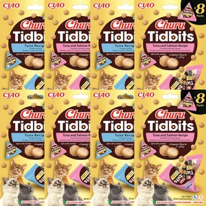 INABA Cat Churu Tidbits – žuvies skonio – 64x12g