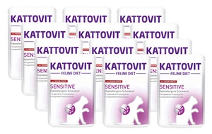 Kattovit Sensitive chicken+duck 12x85g paketėlis