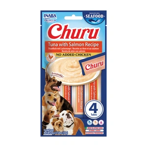 INABA Dog Churu (žuvies pagrindo) lašišos veget 4x14g (56g)