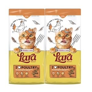 VERSELE-LAGA Lara Adult Turkey & Chicken 2x12,5kg - suaugusių kačių ėdalas su kalakutiena ir vištiena