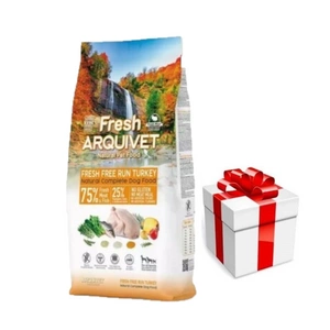 ARQUIVET FRESH - Pusiau drėgnas kalakutienos ir vandenyno žuvų ėdalas šunims 10 kg + Staigmena Šunui