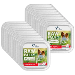 Vetexpert RAW PALEO PATE MINI suaugusiųjų jautiena 24x150g - jautienos padėklas