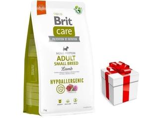 BRIT CARE Dog Hypoallergenic Adult Small Breed Lamb 7kg + Staigmena Šunui
