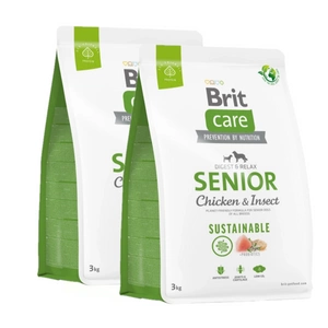 BRIT CARE Dog Sustainable Senior Chicken & Insect 2x3kg