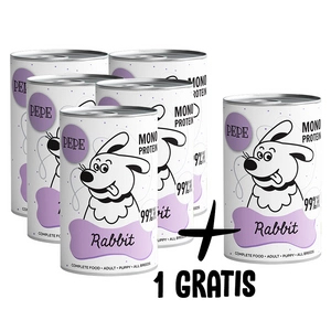 PEPE MONO PROTEIN triušis 5x400g+1 NEMOKAMAI !!!