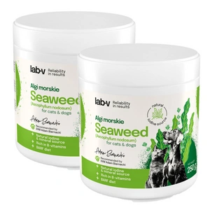 Lab-v Jūros dumbliai - natūralus jodo ir mineralų šaltinis šunims ir katėms 2x400 g