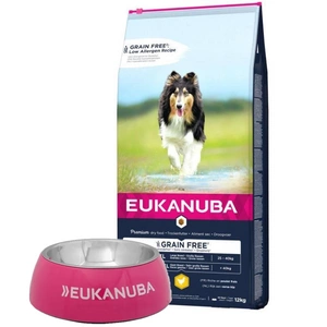 EUKANUBA Adult Chicken L/XL Grain Free 12kg + Nemokama Eukanuba dubuo