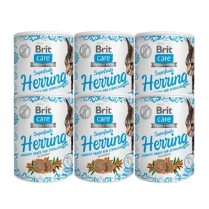 BRIT CARE Cat Snack Superfruits Herring 6x100g