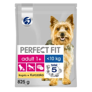 PERFECT FIT (Adult 1+) 825g Vištienos turtingas sausas ėdalas mažų veislių šunims