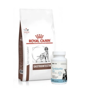 ROYAL CANIN Gastro Intestinal GI25 7,5kg + LAB-V Synbiotic Vet - virškinamojo trakto sveikata ir žarnyno mikroflora šunims ir katėms 45 kapsulės