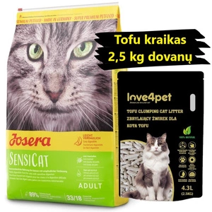 JOSERA SensiCat 10kg + Tofu kraikas 2,5 kg dovanų
