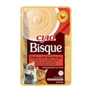 INABA Cat Ciao Bisque - vištienos ir jautienos skonio papildomas ėdalas katėms 40g