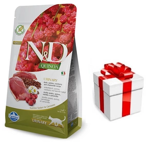 Farmina N&D Quinoa feline URINARY ANTIS  5kg + STAIGMENA KATEI