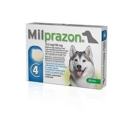 MILPRAZON ŠUNIMS 12,5mg/125 mg, 4 tabl. šunims