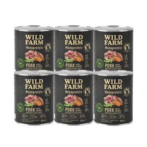 WILD FARM Monoprotein Pork 6x800g hipoalerginis maistas šunims