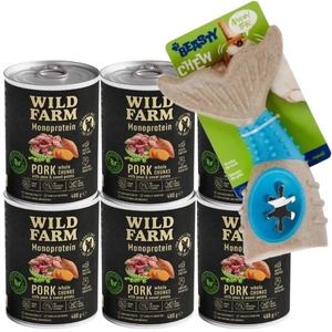 Wild Farm Monoprotein Pork 6x400g hipoalerginis maistas šunims