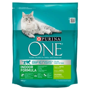 Purina One Cat Patalpose laikomų kačių ėdalas 800 g