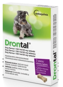 VETOQUINOL Drontal - Šunų skonio tabletės 2tabl.