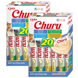 INABA Churu katėms - mišinys su tunu 40x14g