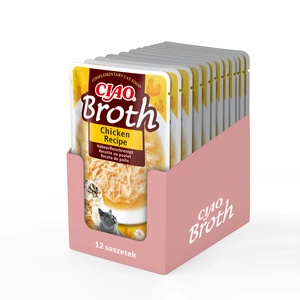 INABA Ciao Broth sultinio papildas katėms su vištienos skonio sultiniu 40g 9+3 NEMOKAMAI!