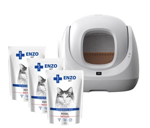 Cat Link - išmanioji savaime išsivalanti kačių kraiko dėžė Catlink BayMax Lite + NEMOKAMAI 3x ENZO VET Renal paketėliai