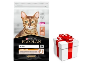 PRO PLAN Adult Derma Care lašišų gausus sausas kačių ėdalas 10kg + Staigmena katei